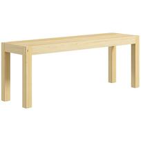 Suoliukas medinis suoliukas virtuvės suoliukas, masyvi mediena, 3 vietų suoliukas, 120 cm x 33 cm x 45 cm, natūralus 120 x 33 x 45 cm natūrali