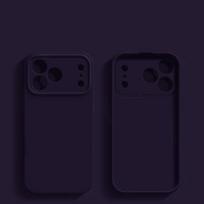 Silicone Feel Lens Protection Case For iPhone 17 14 12 11 13 15 16 Pro Max 16 15 14 Plus 16 E Air Shockproof Cover Accessories iPhone Air tamsiai violetine spalva