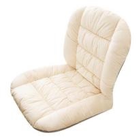 Žieminė supamojo krėslo pagalvėlė su nuimamu plaunamu užvalkalu, apsauga juosmeniui, pastorinta, gera elastingumas ir minkštumas, šilta, biuro kompiuterinė Rectangle white
