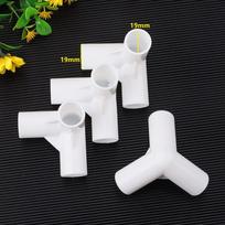 4/9pcs White Tent Replacement Spare Parts 3x3m Gazebo Awning Tent Feet Corner Center Connectors for 25/19mm PVC Sun Shelter Part