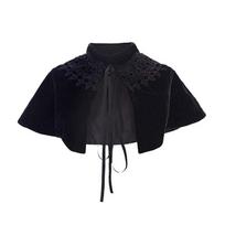 Velvet Velour Cape Vampire Knight Cloak Halloween Grim Reaper Role Play Cape for Adults Kids Free size juoda