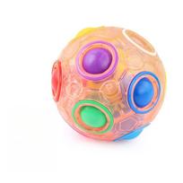 Rainbow Magic Ball Fidget Puzzle Toy 12 Holes Stress Relief Brain Teaser Game Anti-Anxiety Sensory Toy for Kids and Adults Educational Gift 5