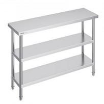 Virtuvės stalas Vevor SCGZT1220*355T, sidabrinis