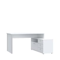 Rašomasis stalas Tempra2, 120,6x151,4x74,9 cm, baltas