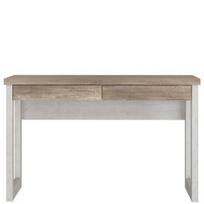 Rašomasis stalas Duro, 48x120x75,8 cm, rudas/baltas