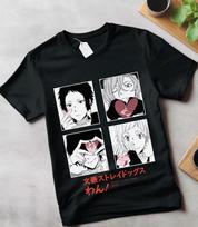 Bungou Stray Dogs T-Shirt, Nakajima Atsushi,Dazai Osamu, Nakahara love gift S white