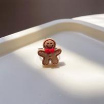 Kalėdinis animacinis žiedas: Mielas Kalėdų Senelis ir Elnias Dervos Papuošalai Moterims Adjustable white