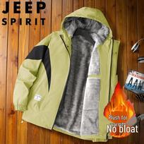 JEEP SPIRIT Men's Hooded Fleece-Lined Winter Jacket M