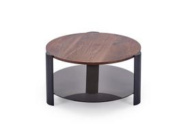Kavos staliukas Lira, 80x80x43 cm, rudas/juodas