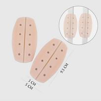 Silicone Shoulder Pads To Prevent Bra Straps From Slipping; Bra Strap - And Fixing Pads. One Size beige