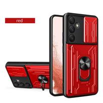 Case For Samsung Galaxy S24 FE Ultra S23 Plus A15 A25 A35 A55 5G A14 A24 A34 A54 Cover Card Pocket Ring Stand Fundas Coque Capa For Galaxy S23 black