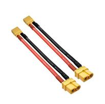 Yunique Green-Clean-Power, 2 XT60 moteriška–XT30 vyriška adapteriai, 10 cm 14AWG, Lipo ir RC modeliams
