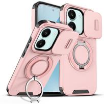 Funda For Xiaomi Poco X8 Pro Max 5G Case Car Magnetic Holder Ring Armor Phone Case For Poco X8Pro Max Slide Lens Protector Cover Poco X8 Pro Max gray