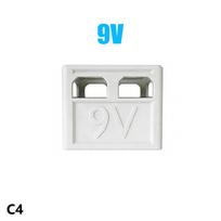 Aaa/Aa/9V/Cr2032/Cr2025 Battery Storage Box Stackable Battery Organizer Decorative Battery Holder, Home, Office Storage Box C5 green