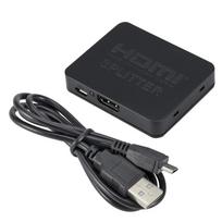 KEBIDU 1x2 4K HDMI Splitter-1 Input 2 Output Video Distributor for Dual Monitors PC Projector Laptop,4K@60Hz &1080P Mirror Display Adapter 1 in 2 out HDMI Splitter