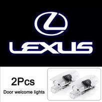 2 vnt. LED automobilio durų projektorius su logotipu, didelės raiškos pasitikimo šviesa, skirta Lexus FSPORT LBX NX RX 350h 450h įkraunamam hibridui ES UX 300e XM2 blue