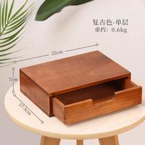 Vintage Drawer Style Wooden Storage Box Home Desktop Cosmetics Jewelry Storage Drawer Style Storage Box