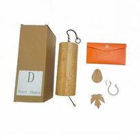 Bamboo Wind Chime Retro Style Handmade Natural Soothing Sound Traditional Chinese Design for Home Patio Outdoor Decoration D