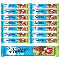 Princessa Longa Wafel with peanut cream filling coated in milk chocolate 40 g x 15 pieces