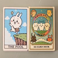 12*7cm Chiikawa Tarot Denis 22 Kortos Didieji Arkanai Pagal Rider Waite Sistemą smėlis