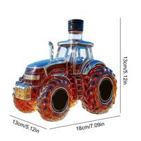 Viskio butelis 300ml Traktoriaus formos Alkoholio dozatorius Stiklinis viskio ąsotis Butelis brendžiui, burbonui, gėrimams, gėrimams Šeimai gryna