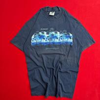 VTG Y2K SURF Hawaiian Islands Brand Kauai T Shirt Mens Large Navy Blue Palm Tree XXL