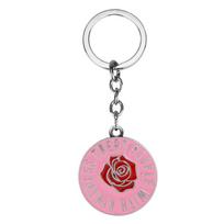 Harry Styles Flowershaped Keychain With Pendant And Metal Chain For Gift And Collectors Item Keychain white