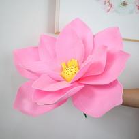 Fashion PE Giant Lotus Flower 40/50cm Large Foam Fake Flowers New Simulation Lotus Flower pink-40cm pink