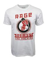 Rage Against The Machine Microphone Fist T-shirt XXXL white