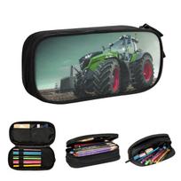 Farming Tractor Fendt Pencil Cases for Students School Pen Box Pencil Bag Big Capacity Pencil Pouch 21x10.5x5cm gray