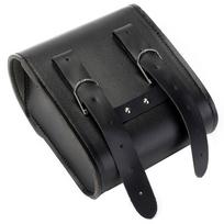 Universal Motorcycle Bike PU Leather Front/Rear/Side Tool Bag Luggage Saddle Bag gray