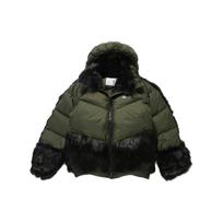 Nike x Sacai Moteriška parkos striukė Sequoia Moteriški viršutiniai drabužiai Žalia CT3267-355 M black