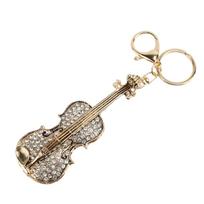 Smuiko raktų pakabukas su cirkoniu, muzikos instrumento pakabukas, smuiko raktų pakabukas, unisex papuošalas, gimtadienio dovana, baltas beige