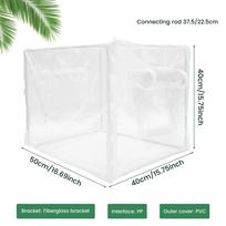 Mini Greenhouse Plant Greenhouse Tent with Transparent PVC Cover Portable Small Greenhouse Multipurpose Plant Tent for garden white