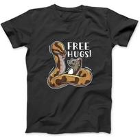 Funny Hugs Snake Owner Ball Python Boa Constrictor T-Shirt, Sweatshirt, Hoodie for Men Women Kids Made In Canada Black S