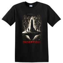 Inception Movie Art T Shirt Dream World Graphic Tee Retro Vintage Style XXXL black