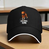 Tung Tung Tung Sahur Rizz Režimas Įjungtas Kepuraitė su snapeliu Unisex Spausdinta Trucker kepuraitė Vasarinė y2k Mielos Lauko Sportinės Kepuraitės su snapeliu One Size black