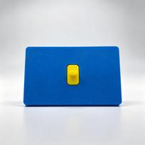 Handle Style Wall Switch Cover Dustproof Switch Protector Decorative Socket Panel  Bedroom Dark blue - single