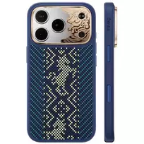 Benks Case Magnetic Armor Pro Knight Kevlar Metal Frame (C.K.FL.AP.GD.BC72) for iPhone 18 Pro/17 Pro blue (Camera Control Button)