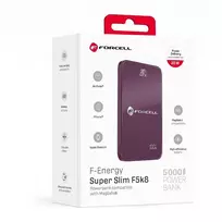 Forcell Powerbank compatible with MagSafe F-Energy SuperSlim F5K8 QC4.0 PD3.0 15W 5000 mAh cherry
