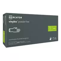 Mercator Vinyl gloves VINYLEX, powder-free, translucent, Size S, 100pcs