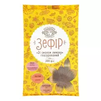 Boguslavna Marshmallow, glazed, with lemon flavor, 200g