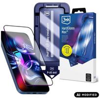 3MK HardGlass Max tempered glass with applicator for Apple iPhone 15 Pro black