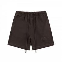 FOG Essentials 1977 Flock Loopback Shorts Mens Cotton Athletic Casual Straight Fit Small black