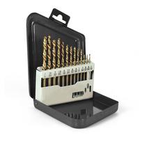 13pcs Left Handed Drill Bit Set M2 HSS with Titanium Nitride Coating 1/16   1/4