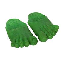 Helovino Basakojų Juokingos Pėdos Šlepetės Cosplay Kostiumo Aksesuarai, Žalios green