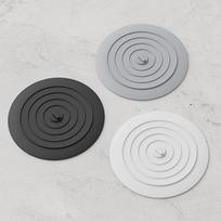 6 colių vonios praustuvės dangtelis kamštis, silikoninis praustuvės kamštis, virtuvės vonios plaukų vandens dušo kamštis 3 vnt. 152mm 6in gray