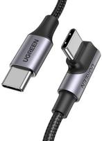 UGREEN 100W USB-C to USB-C charging cable (90-degree angle) (black, 1 meter, PD 100 Watt, 1x angled connector)