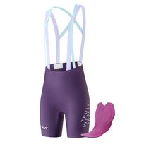 Rockbros YDDK017-1 TVI Women's Cycling Shorts with Bib and Pad Size L - Purple