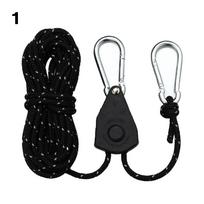 Awning Wind Rope Lights Lifting Tent Rope Tensione Adjustable Rope Fastener Ratchet Hangers Fixed Buckle Pulley Accessories black